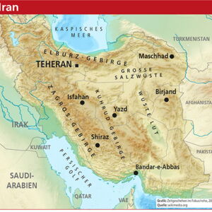 Karte von Iran